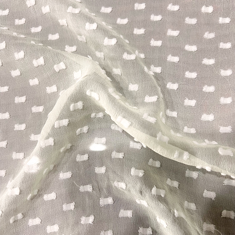 Clipe e tecido jacquard